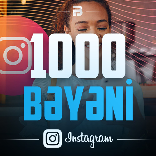 İnstagram 1000 Bəyəni