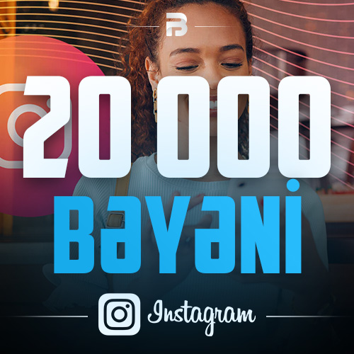 İnstagram 20000 Bəyəni
